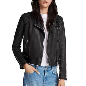 Conroy Quilted Leather Biker Jacket